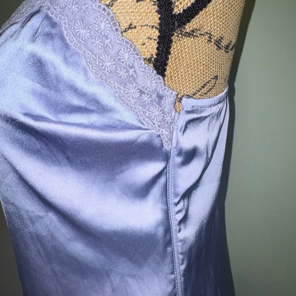 Hollister Womens Lace Trim Romantic Nightie Sleep Slip Nightgown Purple Size XXS
